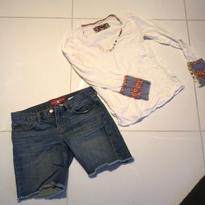 Lucky Brand shorts, Anthropologie shirt